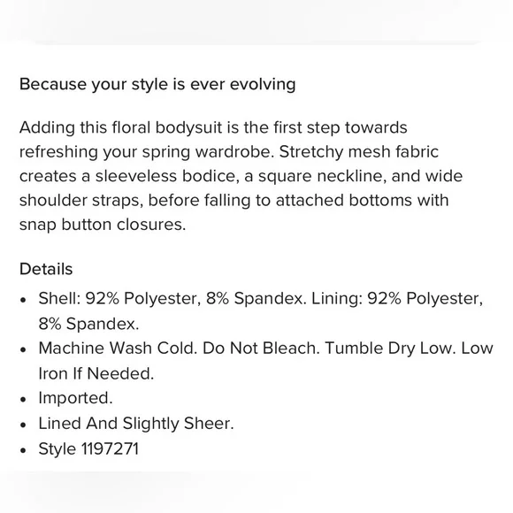 Lulu's Floral Bodysuit in Pink and Cream Floral Mesh - Picture 8 of 8